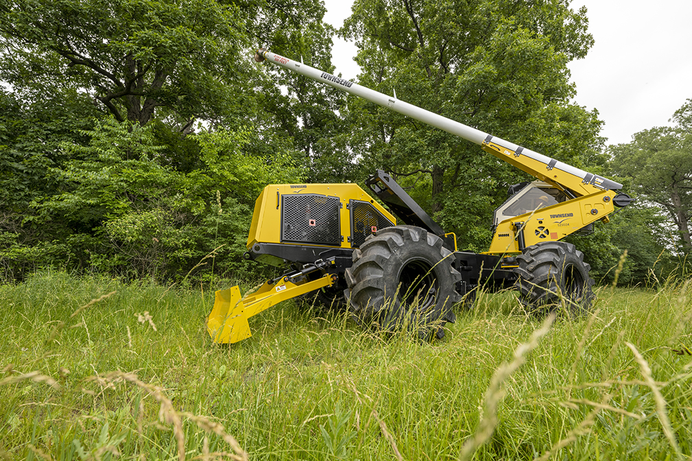 A picture of heavy equipment in a field.